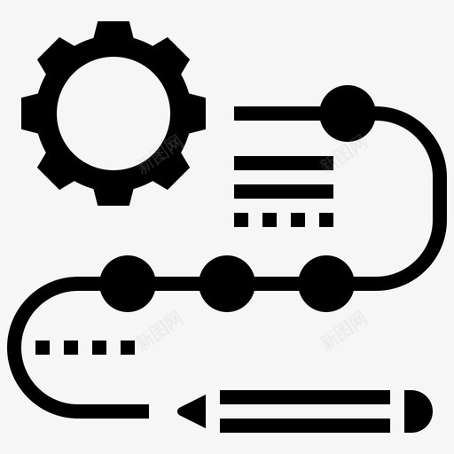 程序方法路径计划svg_新图网 https://ixintu.com 程序 方法 路径 计划 过程 研究 分析 glyph 00003