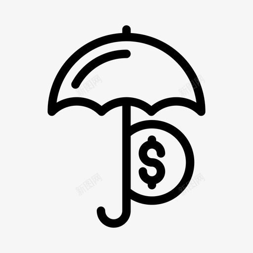 美元安全保险货币svg_新图网 https://ixintu.com 美元 安全 保险 货币 保护 银行 金融 字形