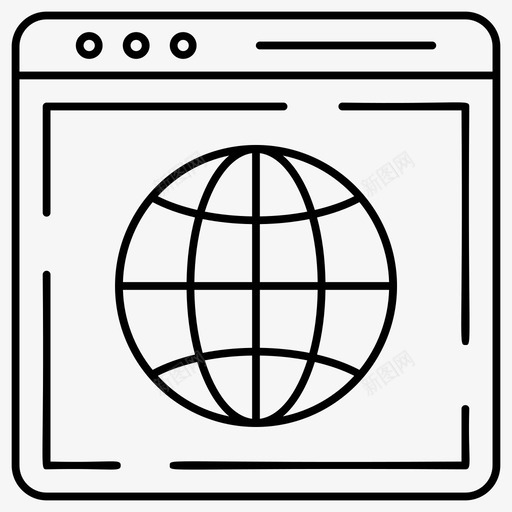 lineweb浏览器linewebbrowser全球网页svg_新图网 https://ixintu.com web line 浏览器 图标 向量 硬件 计算机 搜索 网站 explorer internet