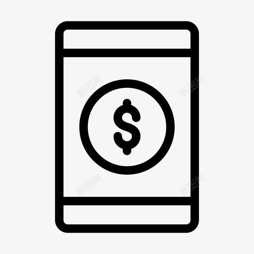 在线支付移动设备电话svg_新图网 https://ixintu.com 移动 在线支付 设备 电话 网络 应用程序 字形