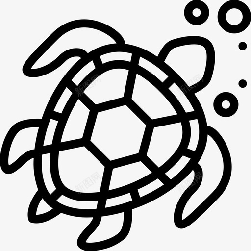 海龟潜水44直线型svg_新图网 https://ixintu.com 海龟 潜水 直线 线型