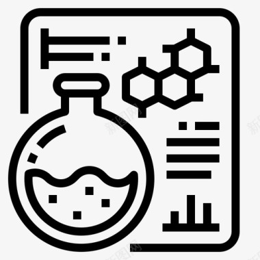 医学实验室流行病4线性图标