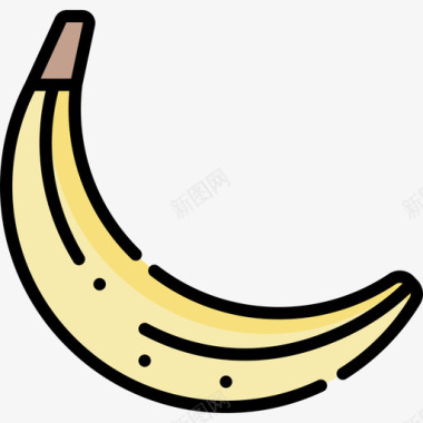 香蕉健康食品51直系颜色图标