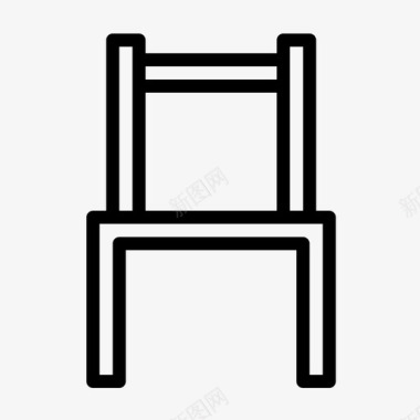椅子扶手椅座椅图标