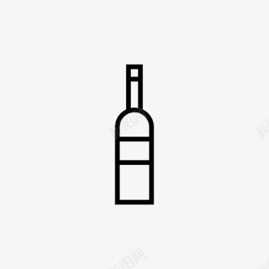 酒瓶庆祝葡萄酒图标