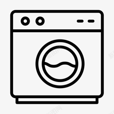 洗衣机电器电子图标