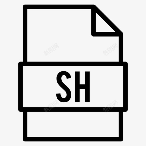 sh文件文档扩展名svg_新图网 https://ixintu.com 文件 sh 类型 文档 扩展名 4卷