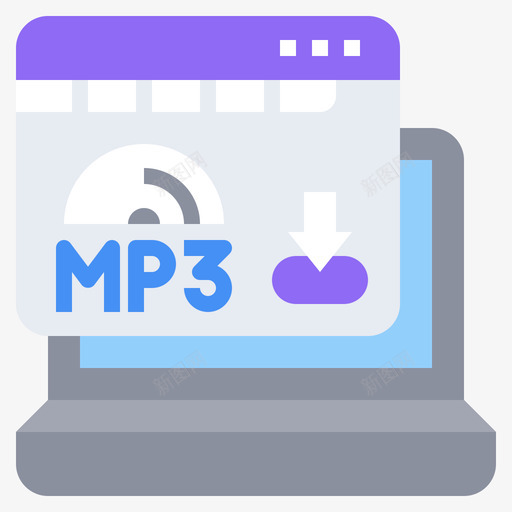 Mp3深色web7扁平svg_新图网 https://ixintu.com Mp3 深色 web 扁平