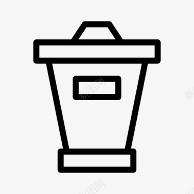 垃圾桶删除马贾帕克学校图标