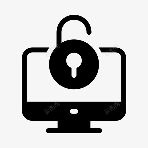 解锁屏幕lcd打开svg_新图网 https://ixintu.com 解锁 屏幕 lcd 打开 不安全 internet 安全性 字形