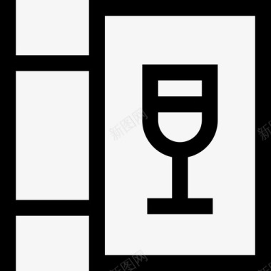 葡萄酒90号酒吧直列图标