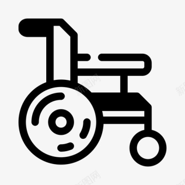 轮椅残疾医院图标