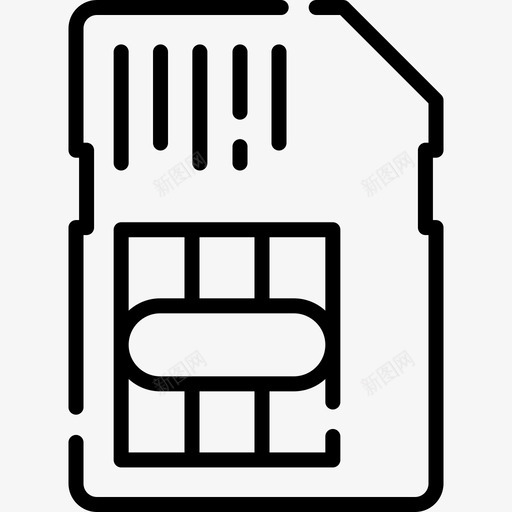 Sim卡媒体技术36线性svg_新图网 https://ixintu.com Sim 媒体 技术 线性