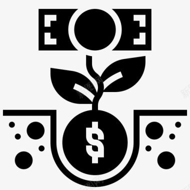 投资效益预算图标
