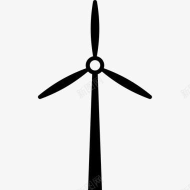 风力涡轮机惠利吉格风能图标