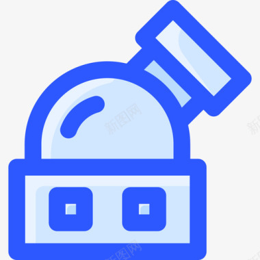 天文台太空219蓝色图标