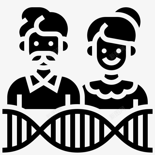 祖先血统家族svg_新图网 https://ixintu.com 家族 祖先 血统 遗传学 祖父母 遗传