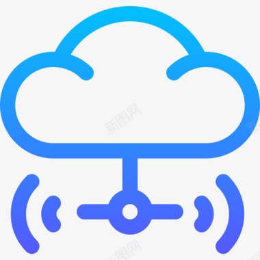 云计算物联网191线性颜色图标