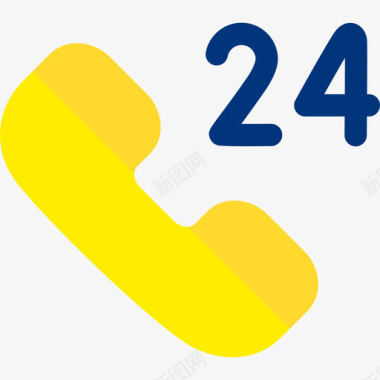 24小时支持电子商务264扁平图标