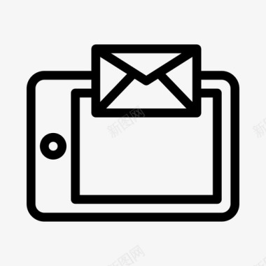 移动消息电子邮件收件箱图标