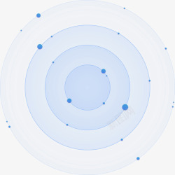 圆圆圈圆形科技感蓝色边框高清图片