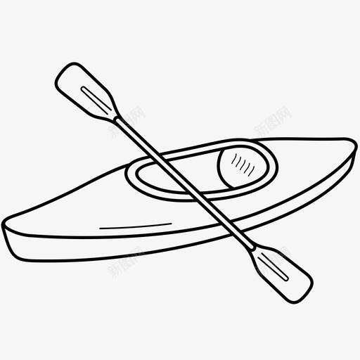 皮划艇划船奥运会svg_新图网 https://ixintu.com 皮划艇 划船 奥运会 水上运动