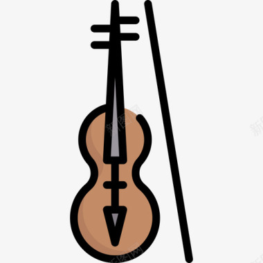 小提琴高中34线色图标