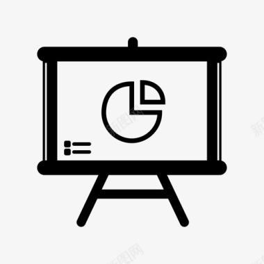 演示文稿业务数据图标