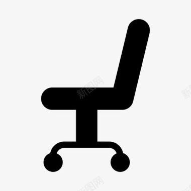 办公椅家具内饰图标
