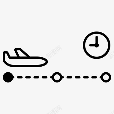 航班延误飞机起飞图标