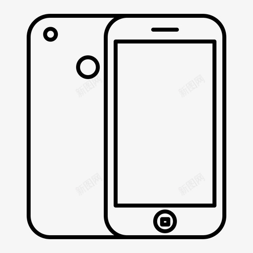 小工具iphoneiphone3gsvg_新图网 https://ixintu.com 小工 工具 iphone iphone3g 手机 图标 轮廓