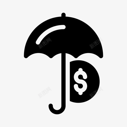 美元安全保险货币svg_新图网 https://ixintu.com 美元 安全 保险 货币 保护 银行 金融 字形