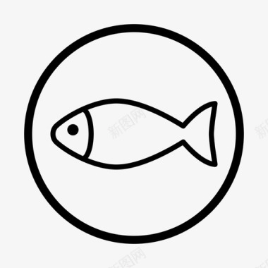 鱼招牌鱼店食品招牌图标