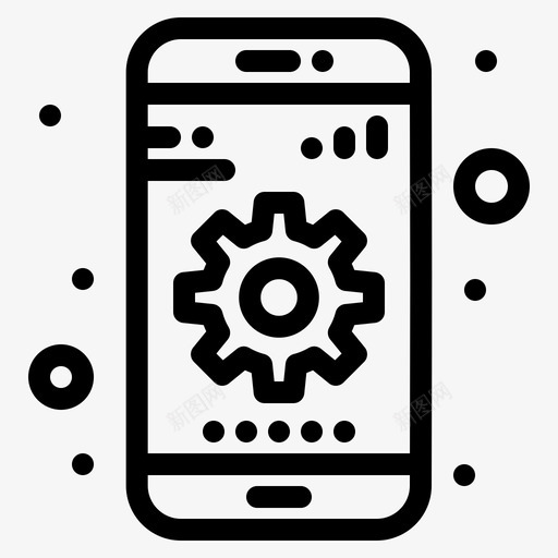装备android应用粗体线条svg_新图网 https://ixintu.com 装备 android 应用 粗体 线条