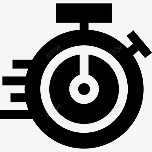 秒表速度表和时间8已填充svg_新图网 https://ixintu.com 秒表 速度 度表 时间 填充