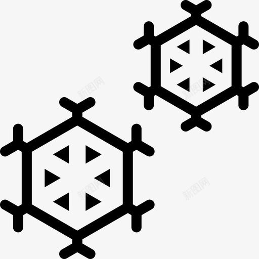 雪花自然135线性svg_新图网 https://ixintu.com 雪花 自然 线性