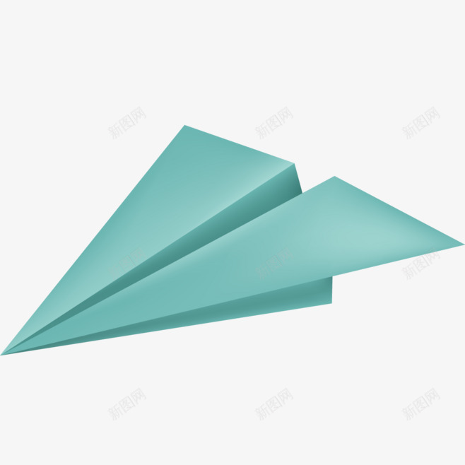 漂浮浅绿色纸飞机png免抠素材_新图网 https://ixintu.com 免扣 漂浮 飞机 折叠 折纸 纸飞机