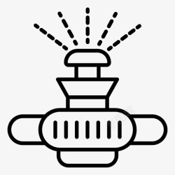园艺灌溉农场灌溉滴灌花园洒水器高清图片