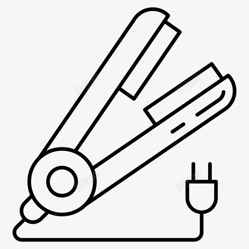 直发器电子设备卷发器svg_新图网 https://ixintu.com 直发 电子设备 卷发器 烫发 发型 电子 电器 向量 图标