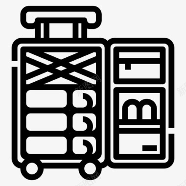 行李旅行包装6直达图标
