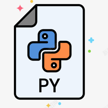 Python计算机编程线颜色图标