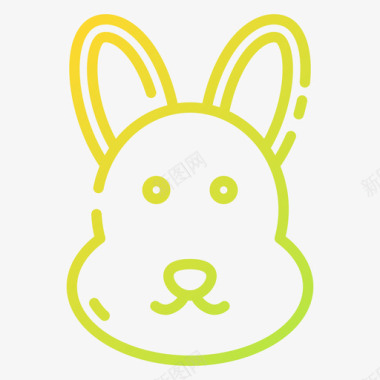 兔子复活节99渐变色图标