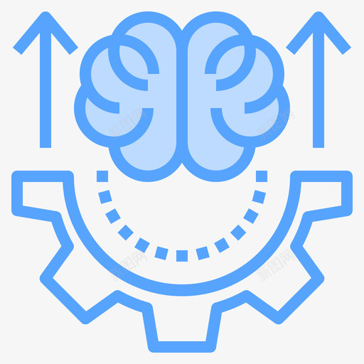 思维大脑概念10蓝色svg_新图网 https://ixintu.com 思维 大脑 概念 蓝色