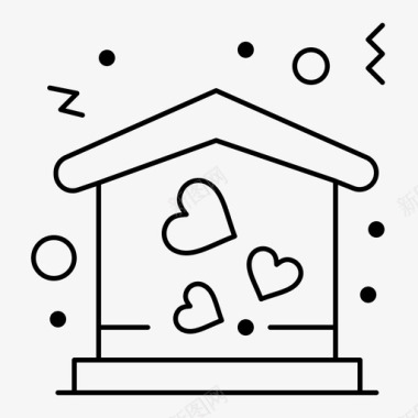 家房子爱情图标