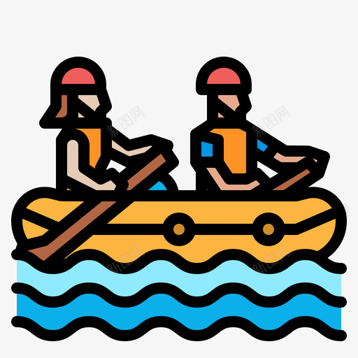 皮艇假日25线性颜色svg_新图网 https://ixintu.com 皮艇 假日 线性 颜色