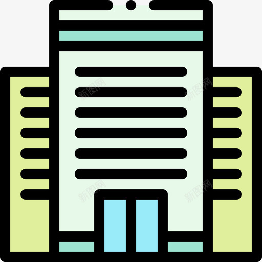 办公楼团队110线颜色svg_新图网 https://ixintu.com 办公楼 团队 颜色