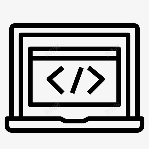 网络代码开发svg_新图网 https://ixintu.com 网络 代码 开发 笔记本 电脑 编程 屏幕 在线 商务