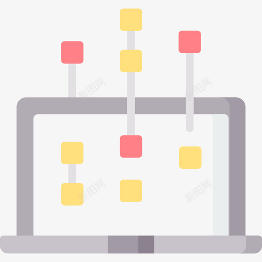 云计算云计算网络5扁平svg_新图网 https://ixintu.com 云计算 网络 扁平