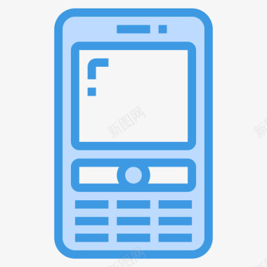 手机复古装置2蓝色图标