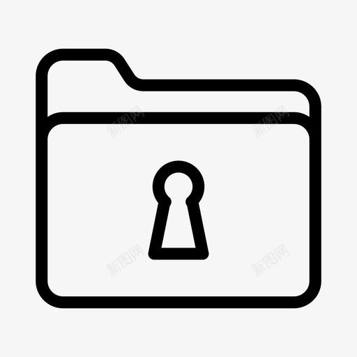 文件夹键孔锁专用svg_新图网 https://ixintu.com 文件夹 键孔 专用 保护 internet 安全性 一行 字形